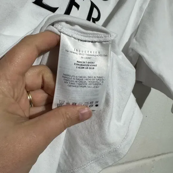 MONCLER White Logo Maglia T-Shirt Men’s Size Medium‎ Designer Luxury Streetwear
